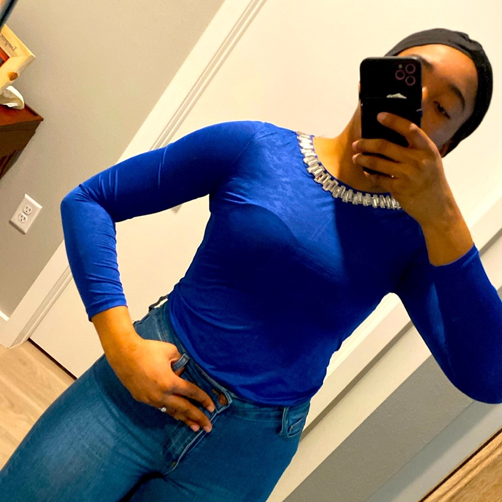 Blue top , size Medium